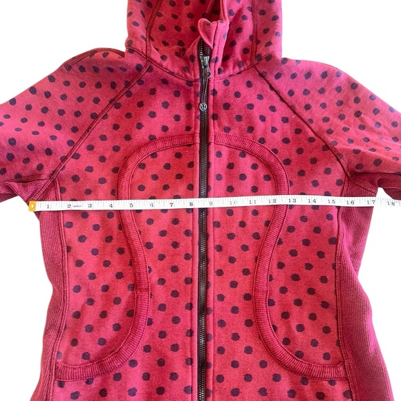 Lululemon Scuba Hoodie II Ghost Dot Heathered Cranberry Bordeaux Drama - Picture 17 of 17